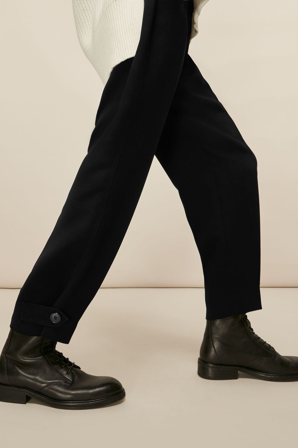 Paula Crepe Peg Trouser