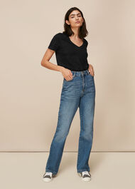 Sophie V Neck Cotton Tshirt