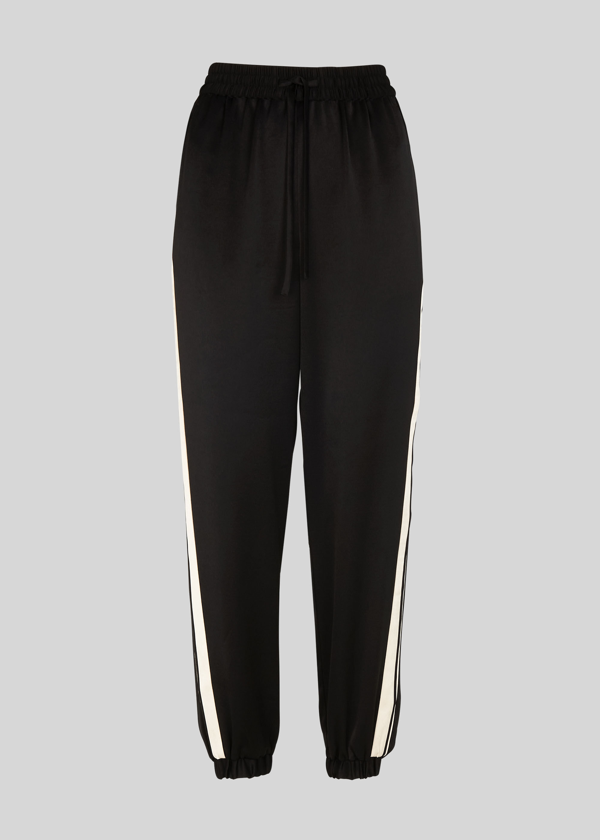 Satin stripe sale joggers