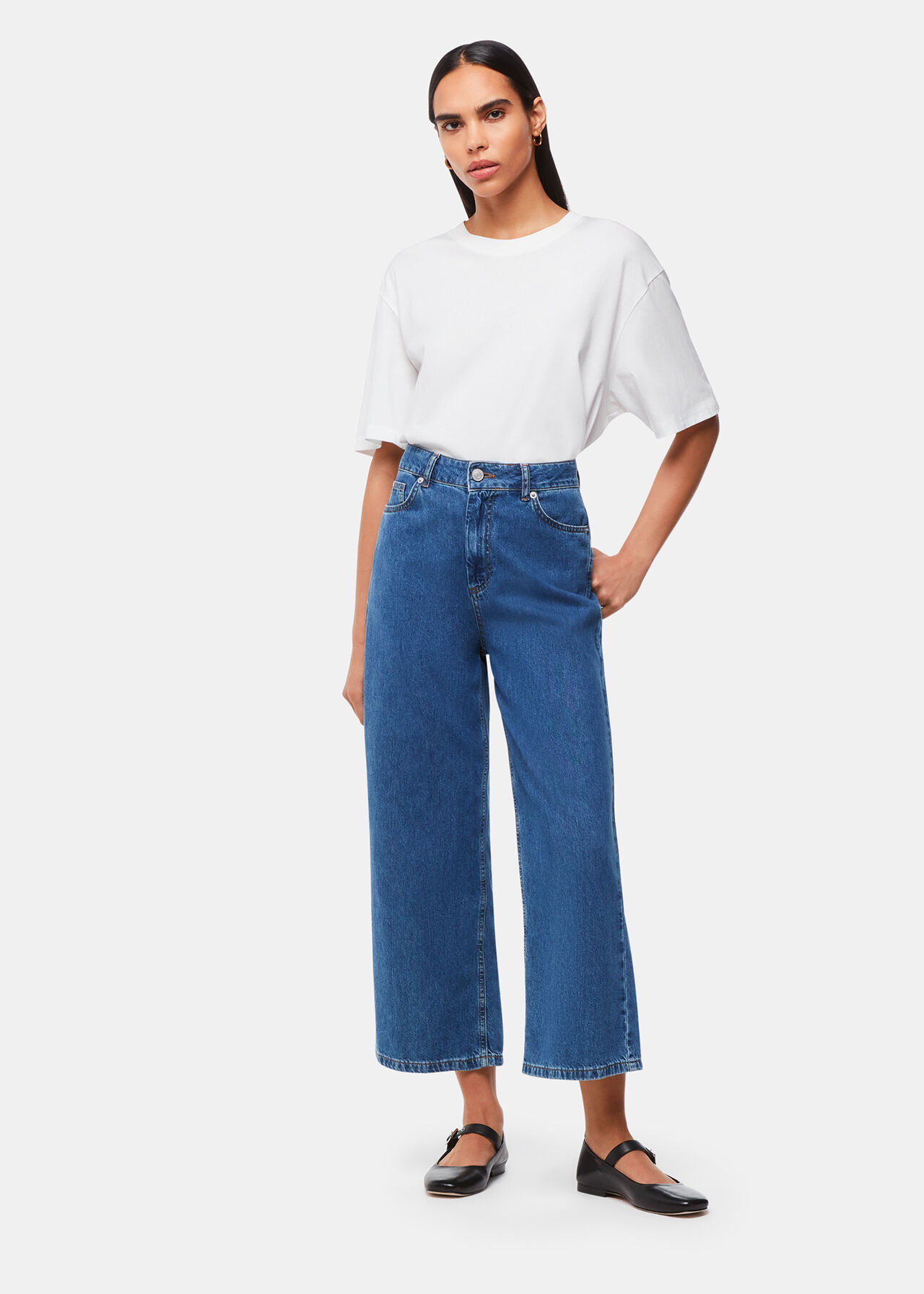 Wide Leg Cropped Jean