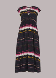 Amelie Shibori Trapeze Dress