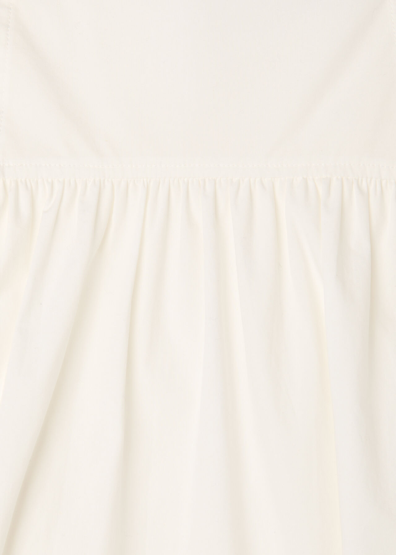 Cotton Waisted Midi Skirt