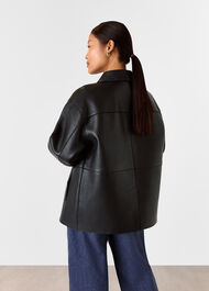 Petite Clean Bonded Leather Jacket