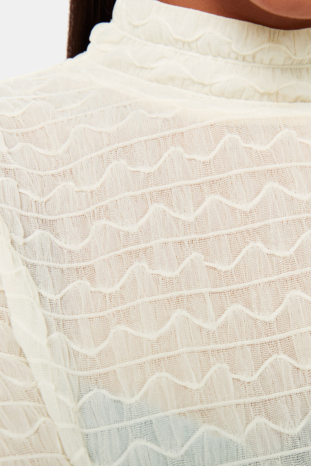 Texture Ruched Top