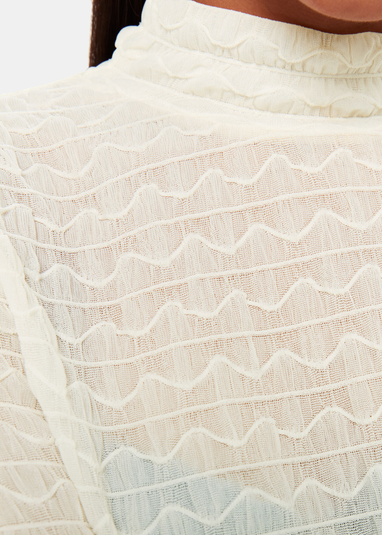 Texture Ruched Top