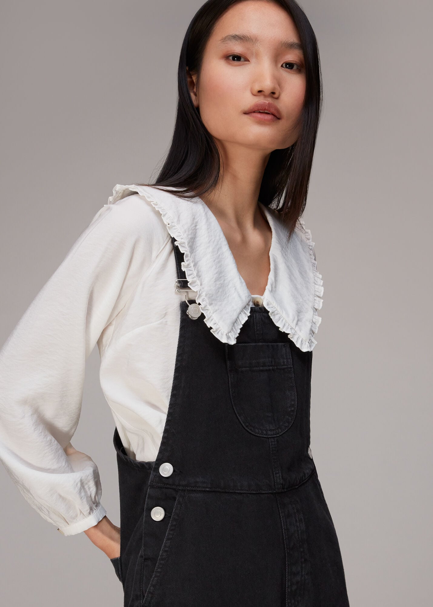 Black Leni Dungaree | WHISTLES | Whistles