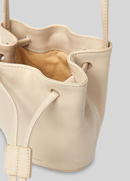 Ammie Mini Drawstring Bag Taupe