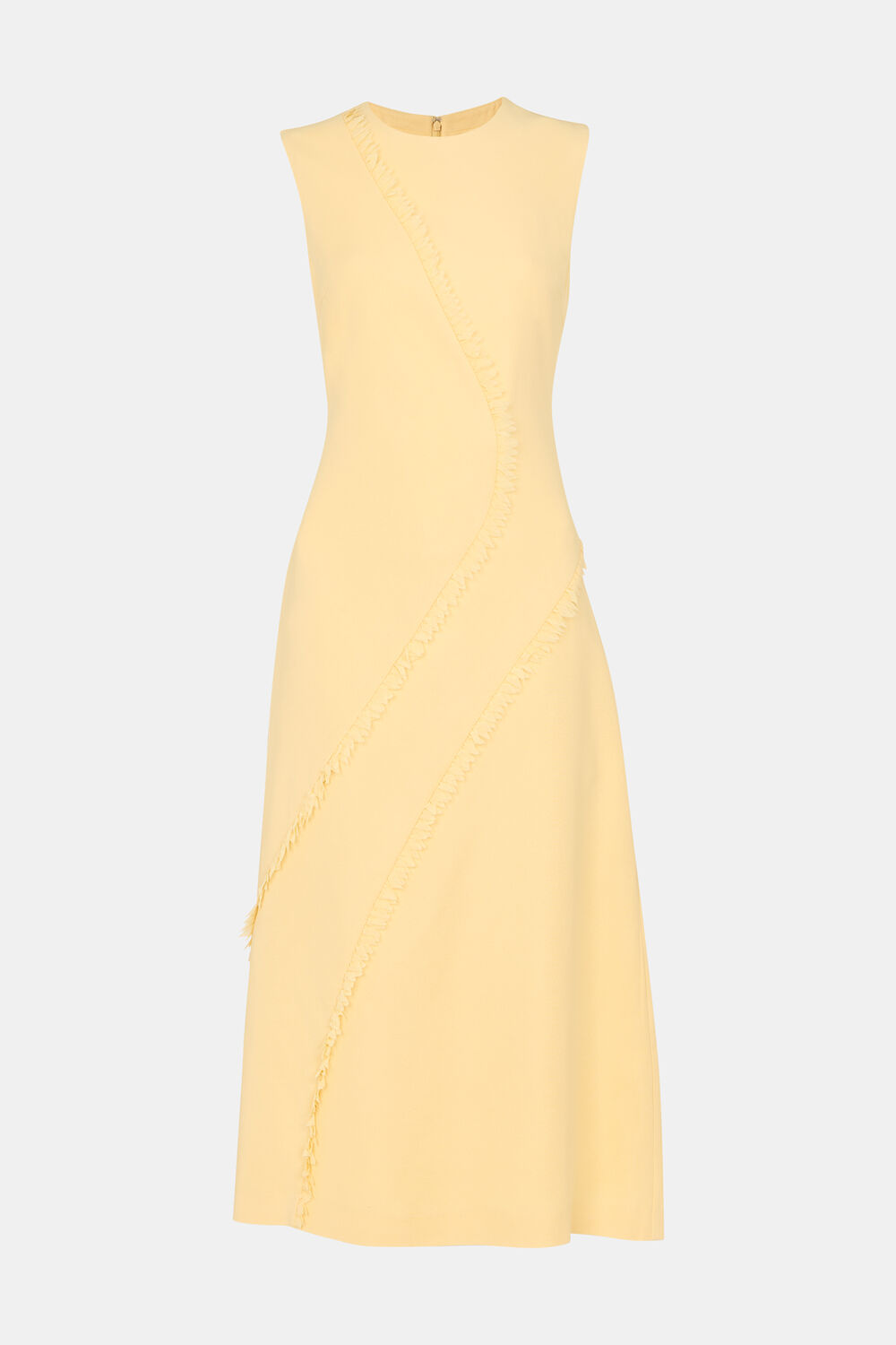 Yellow Deana Textured Detail Dress
