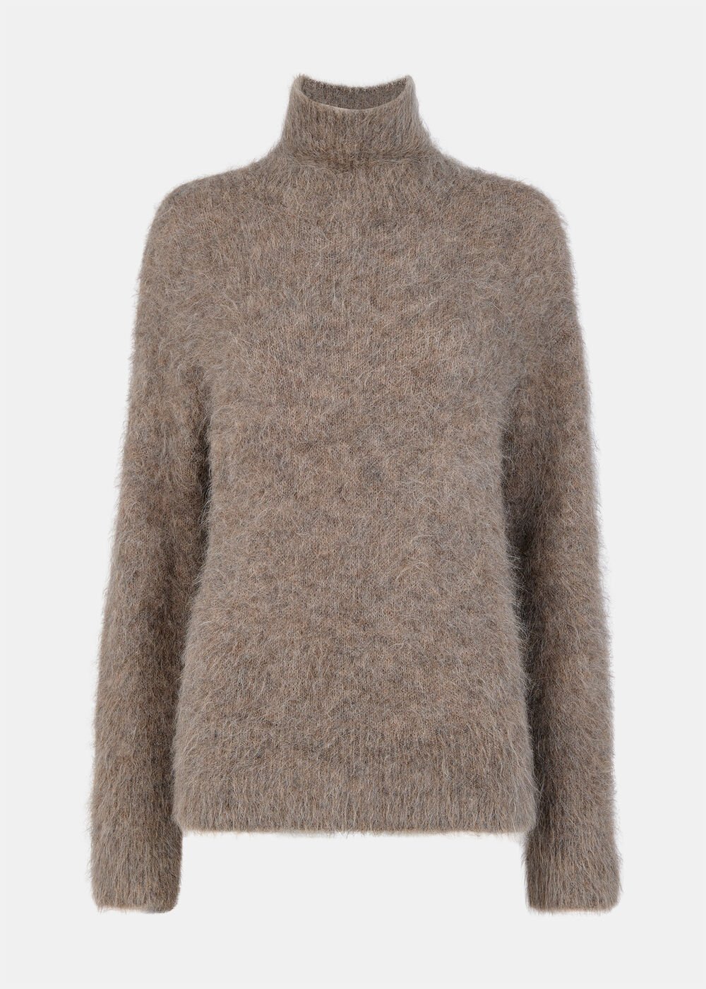 Alpaca Blend Funnel Knit