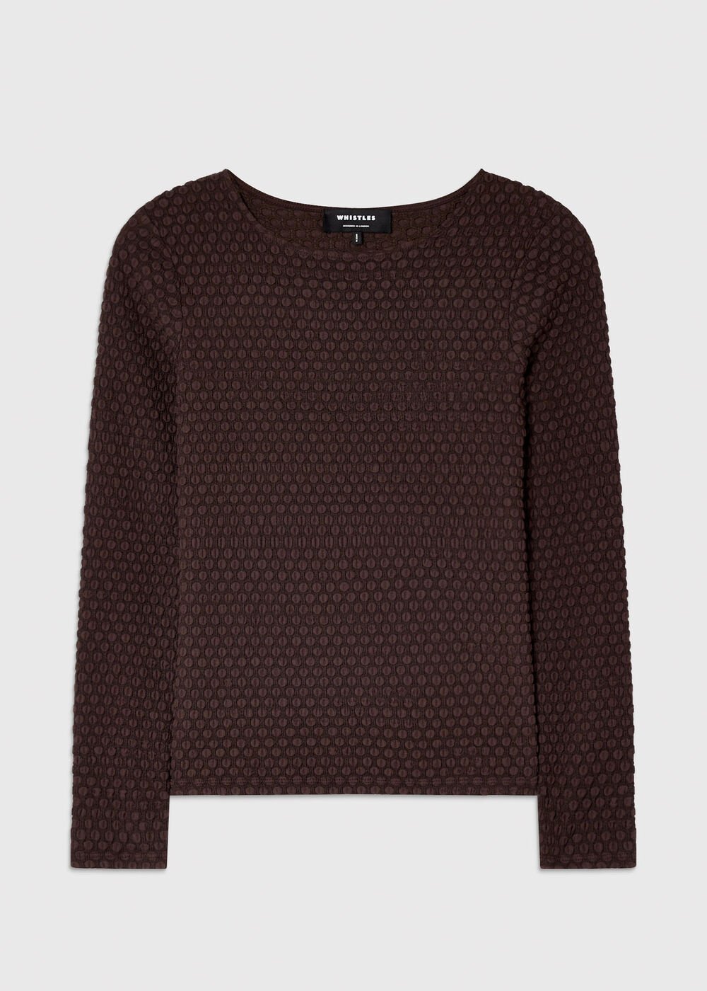 Textured Circle Jersey Top