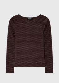 Textured Circle Jersey Top