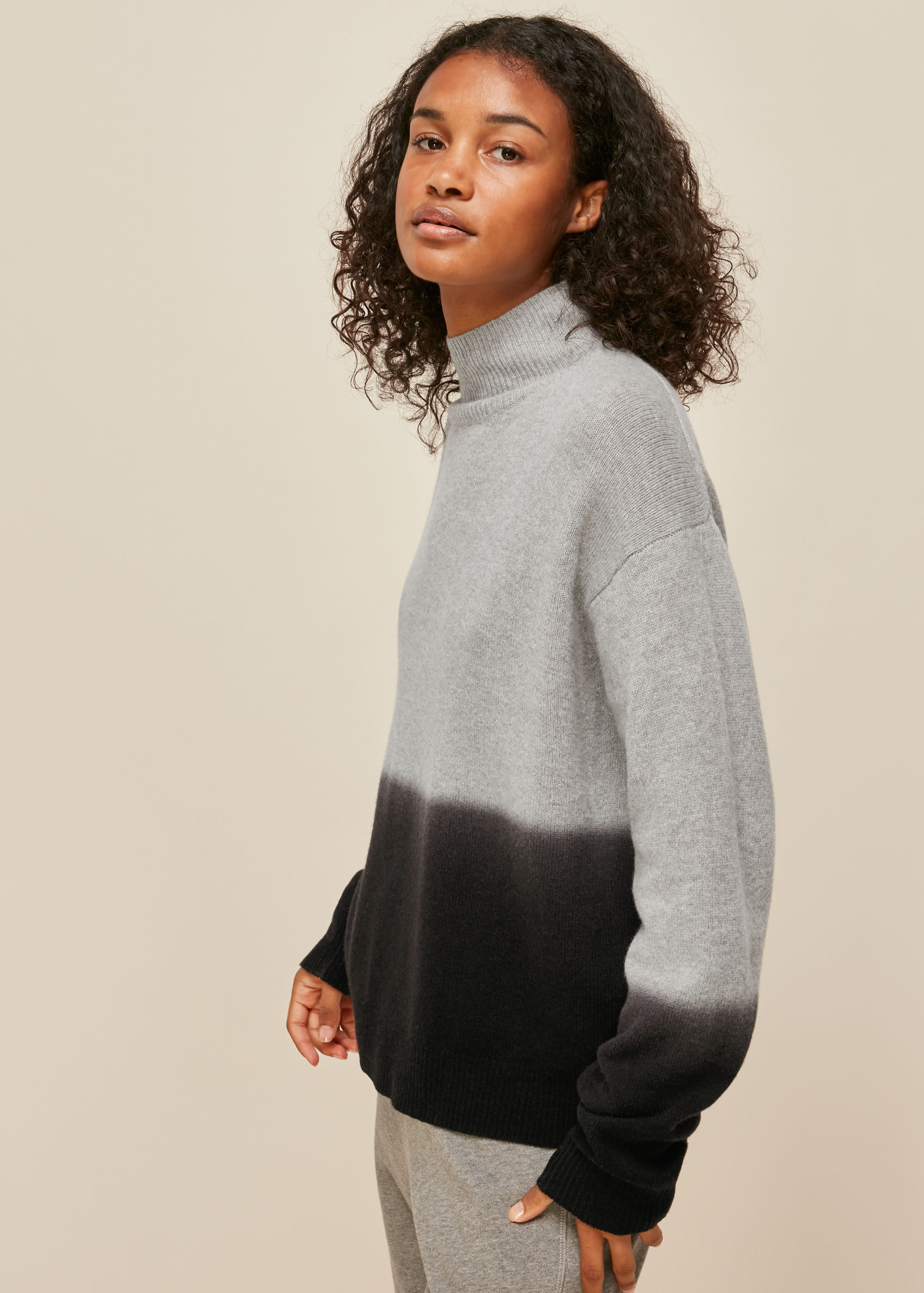 Multi Dip Dyed Funnel Neck | WHISTLES 