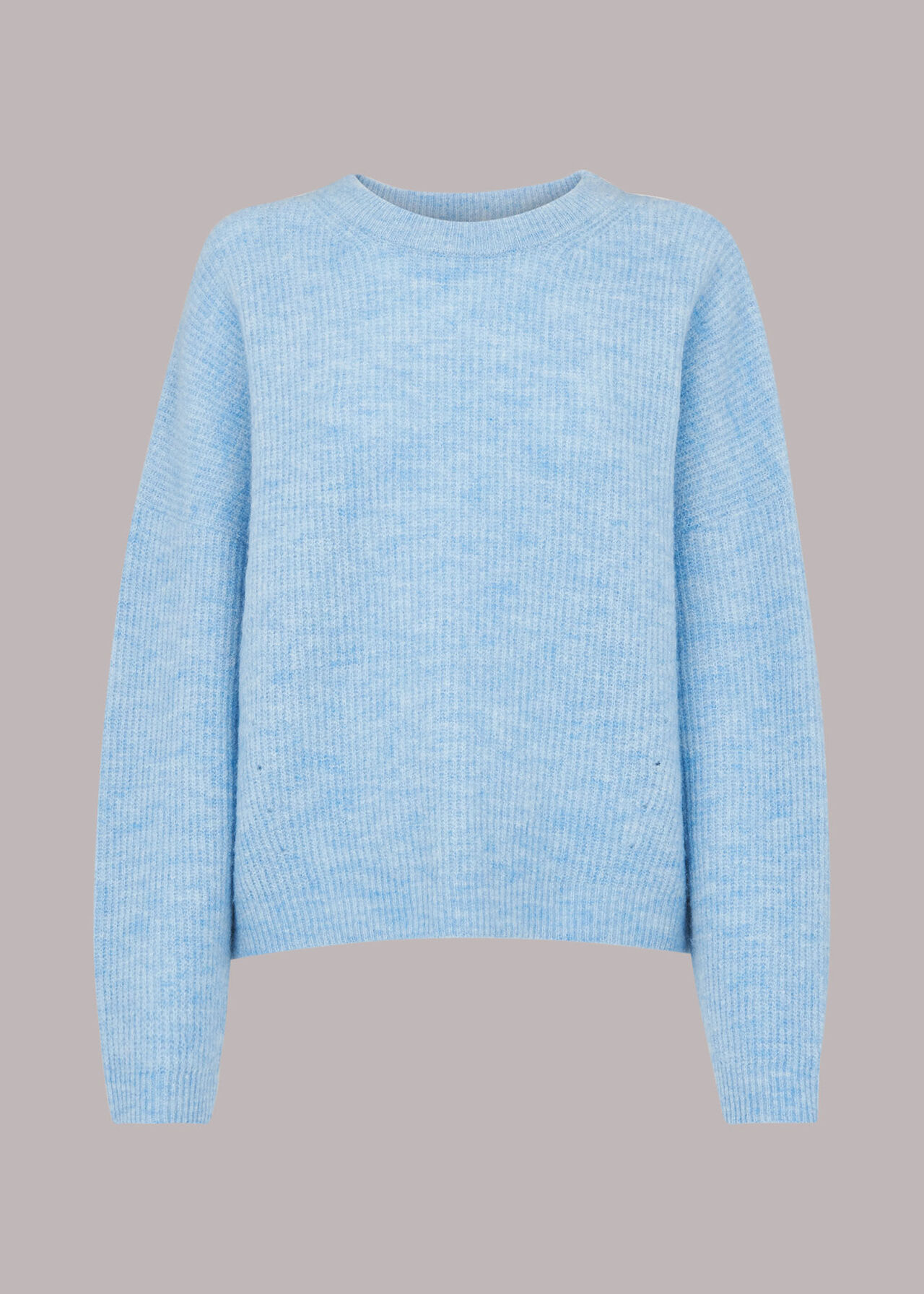 Ribbed Crew Neck Jumper