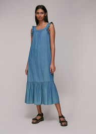 Chambray Trapeze Dress