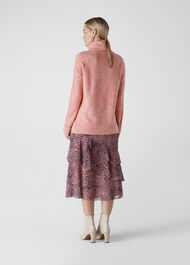 Oversized Roll Neck Pale Pink