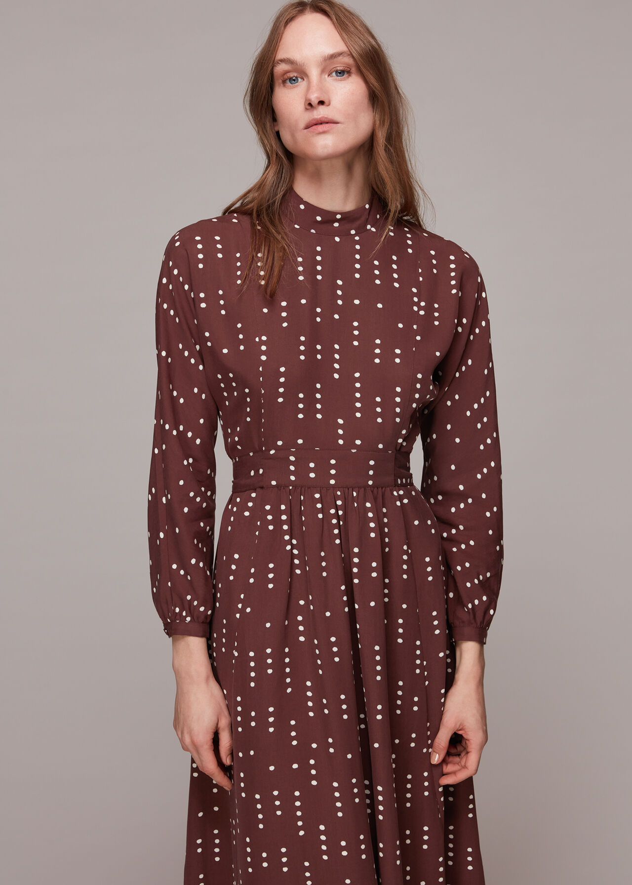 Theodora Dash Dot Print Dress