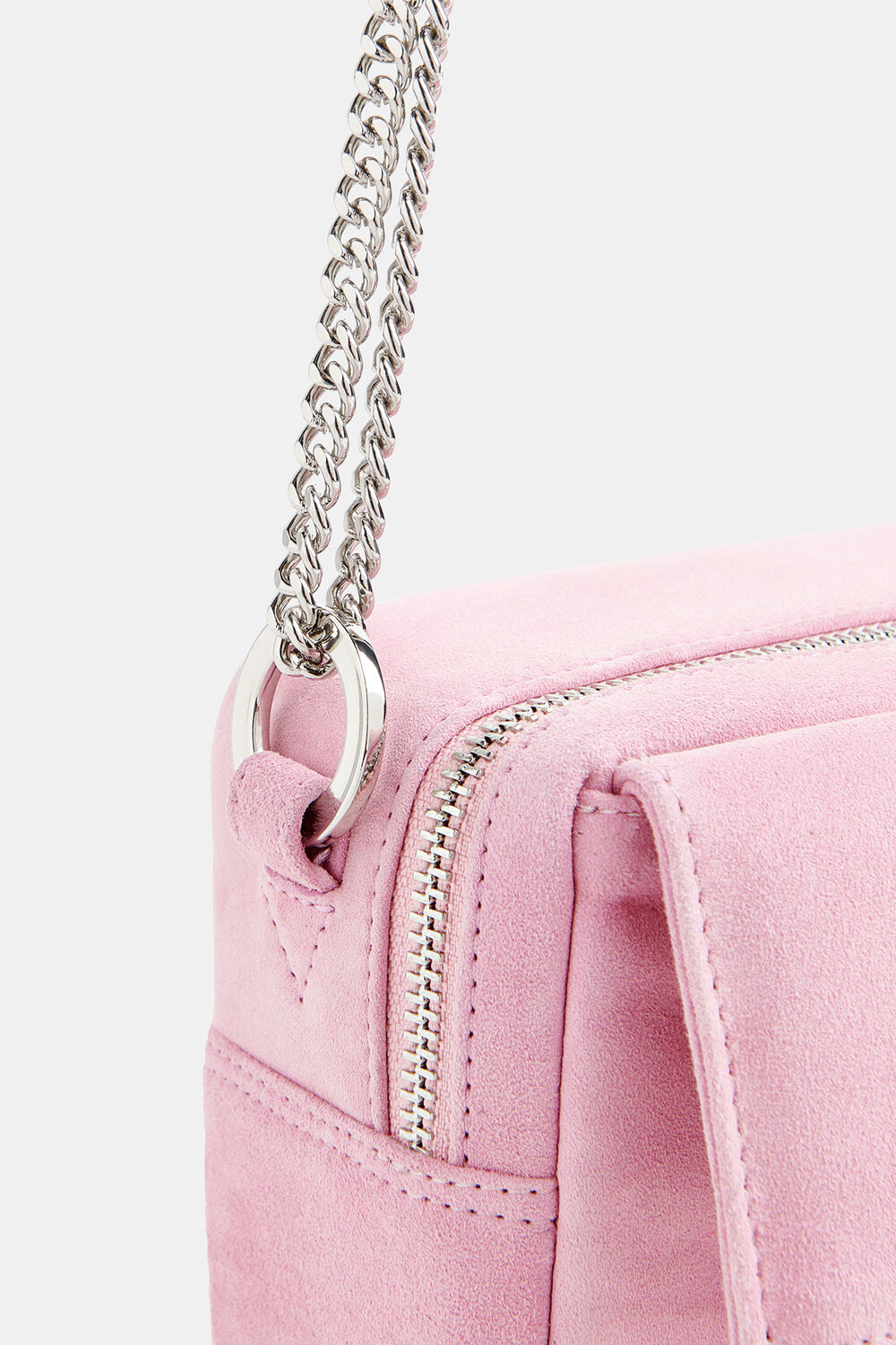 Pale Pink Bibi Suede Mini Bag