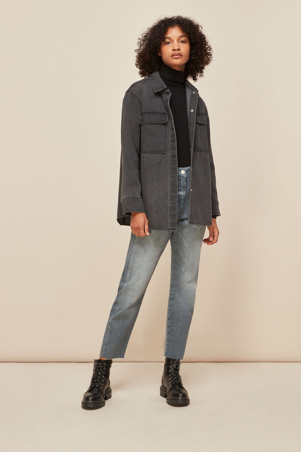 Stretch Frayed Slim Jean