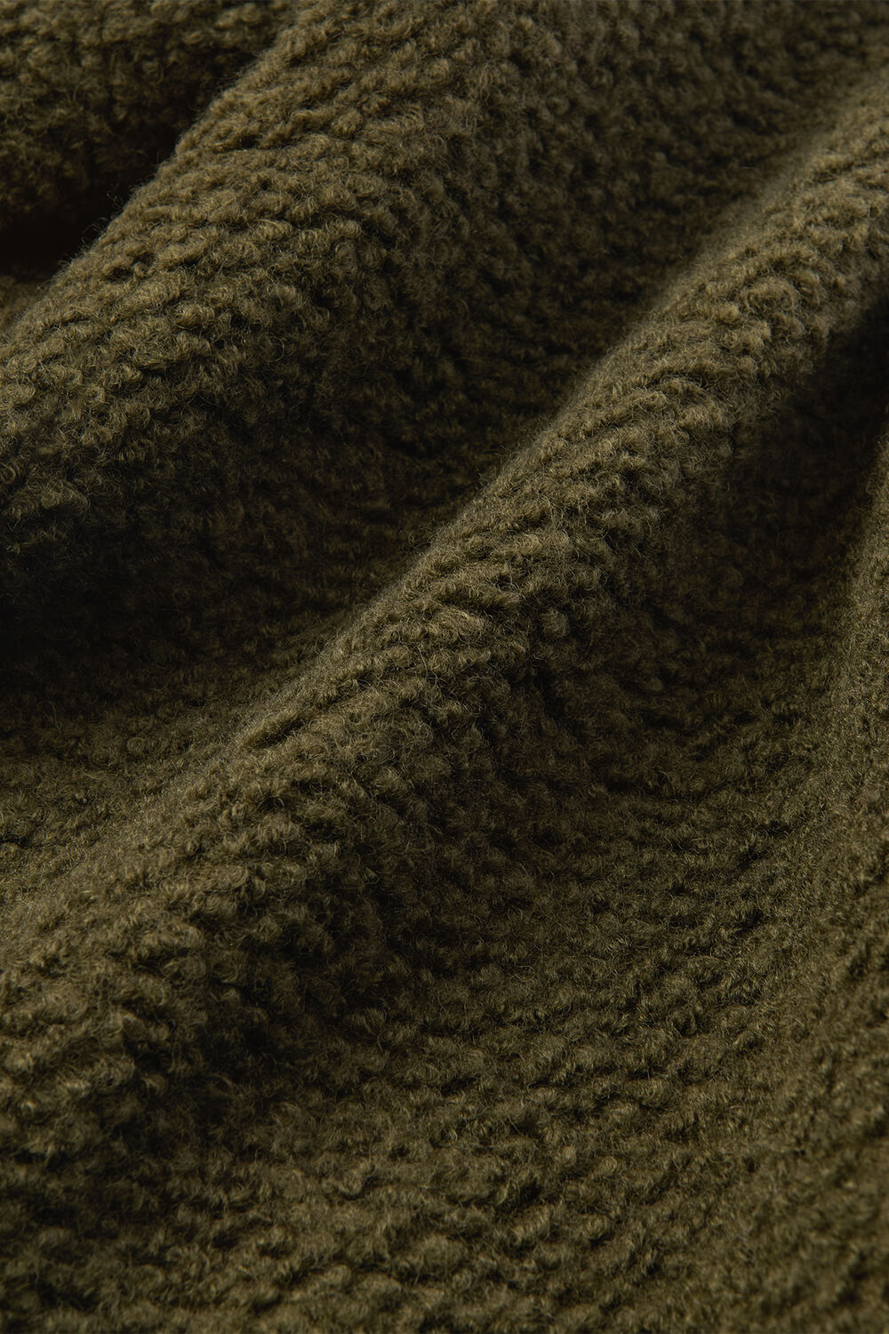 Khaki Petite Romy Boucle Coat