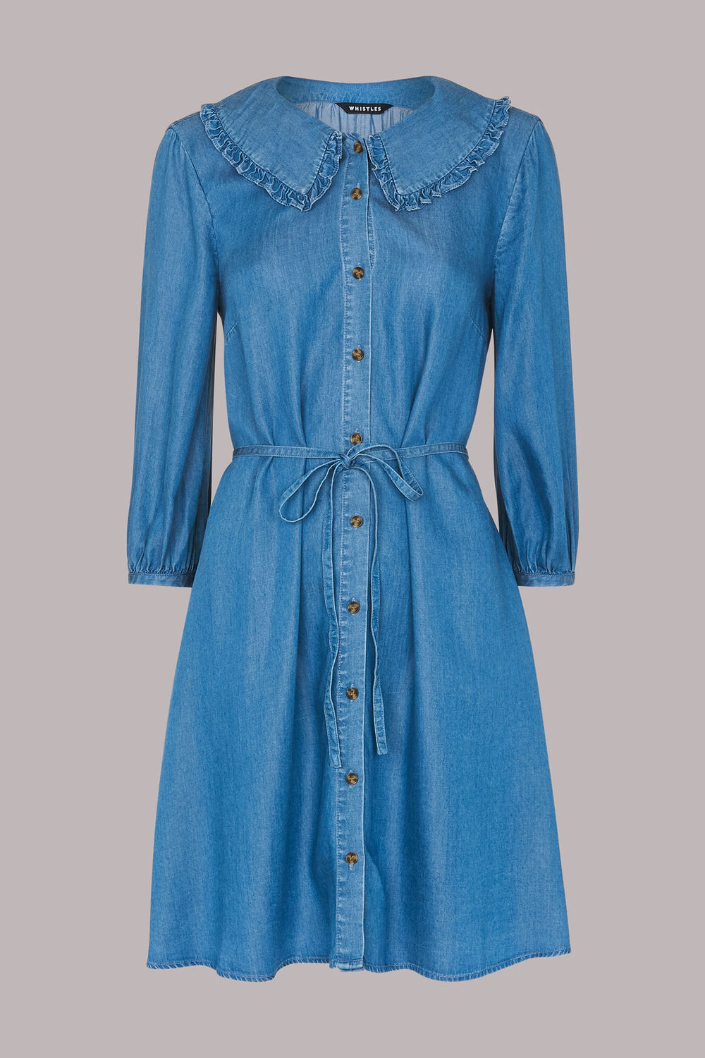 Chambray Collar Dress
