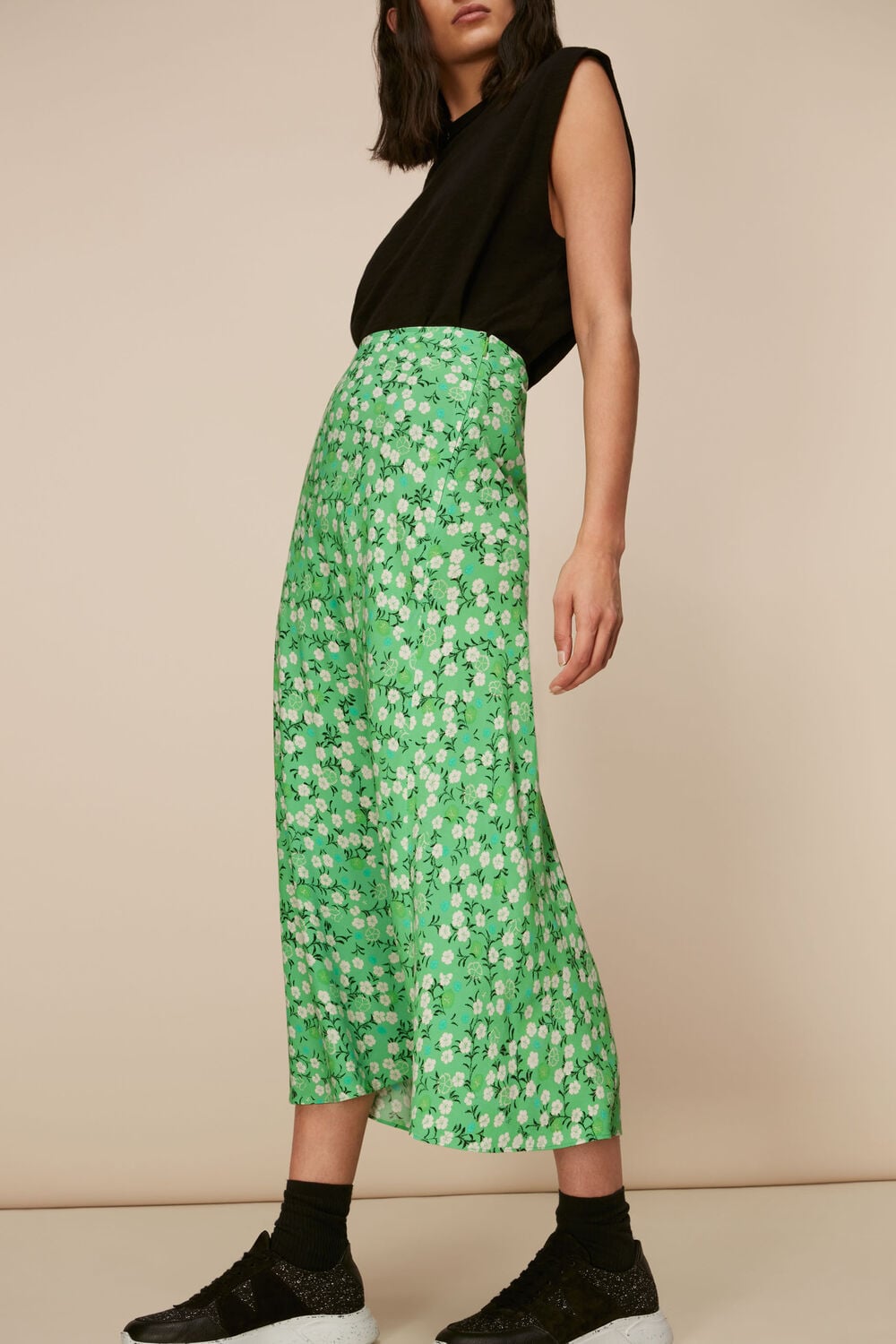 Cherry Blossom Bias Cut Skirt