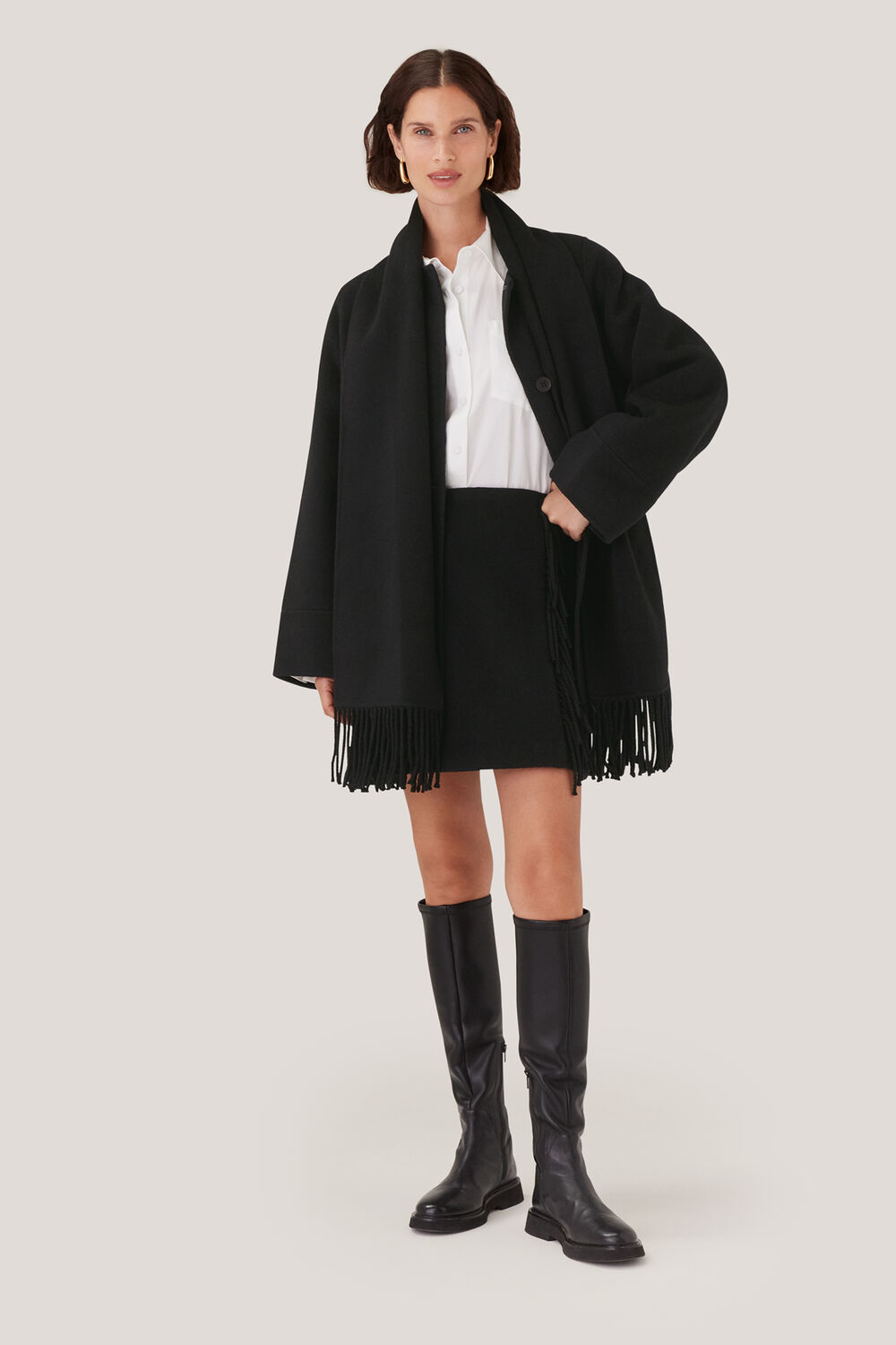 Sadie Wool Fringe Skirt