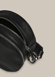 Cole Round Crossbody Bag Black