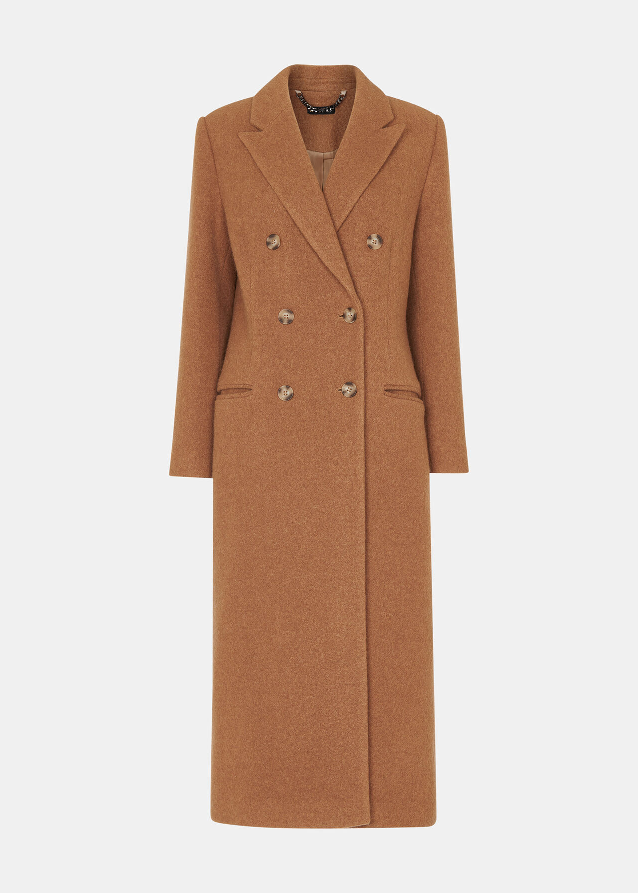 Textured Wool Blend Coat