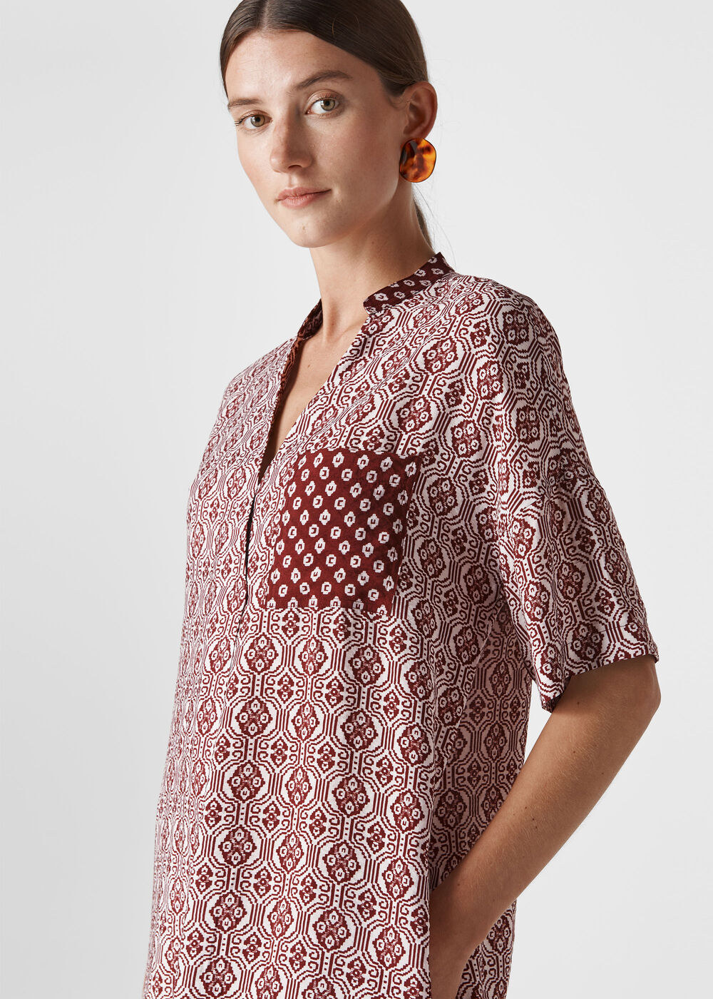Woodblock Print Lea Dress Multicolour