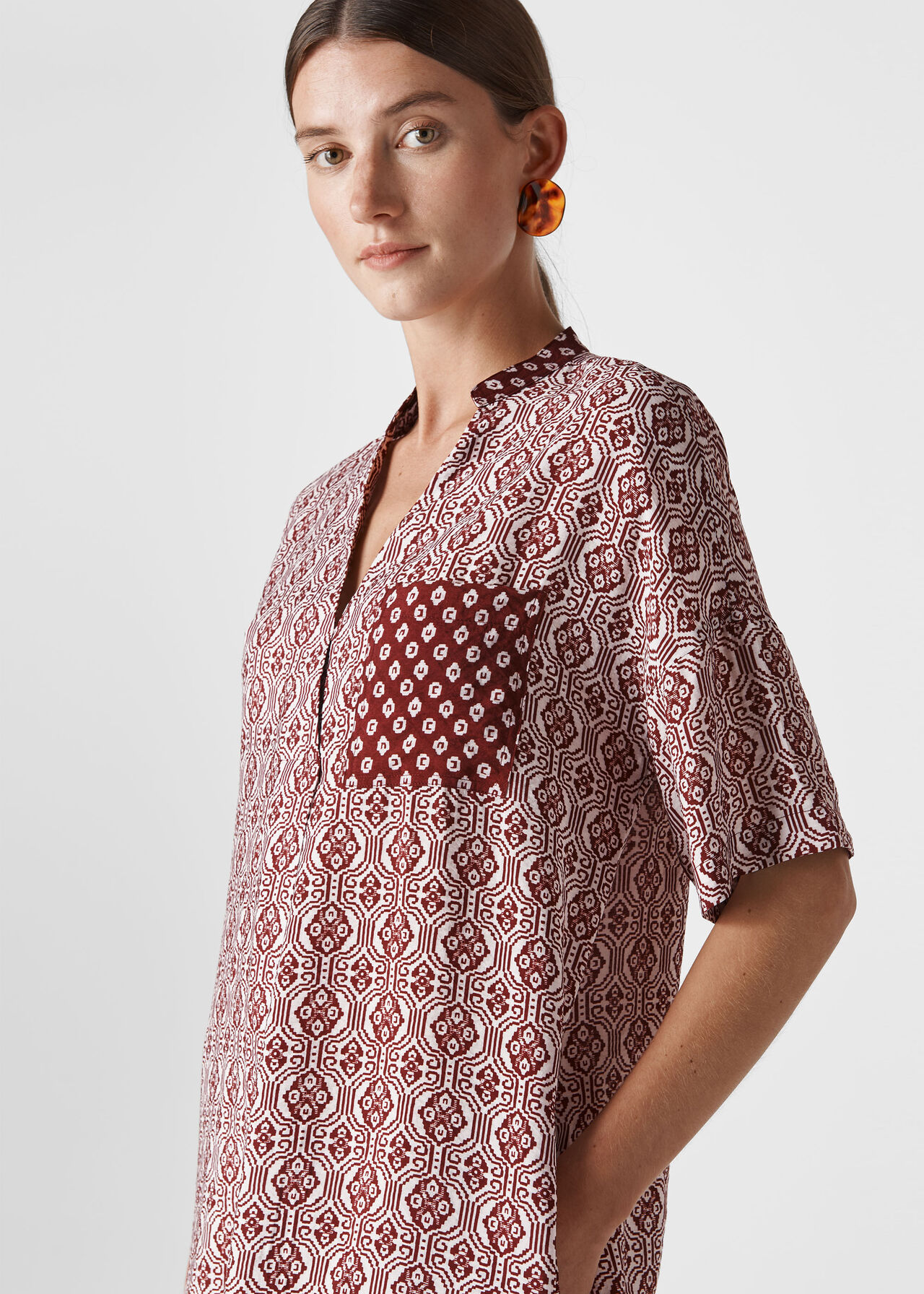 Woodblock Print Lea Dress Multicolour