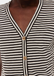 Jilly Stripe Button Top