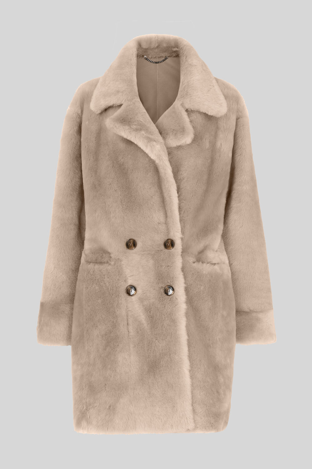 Jude Shearling Coat Grey