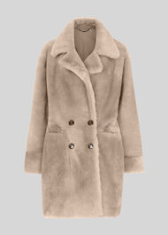 Jude Shearling Coat Grey