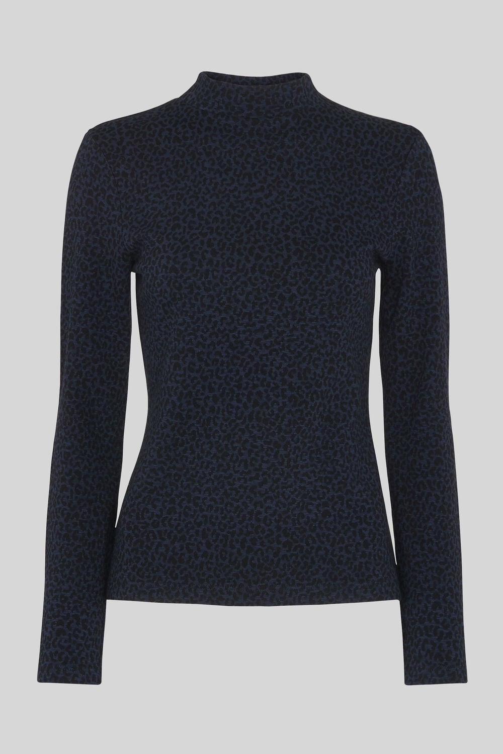 Mini Animal Jacquard Top Navy/Multi