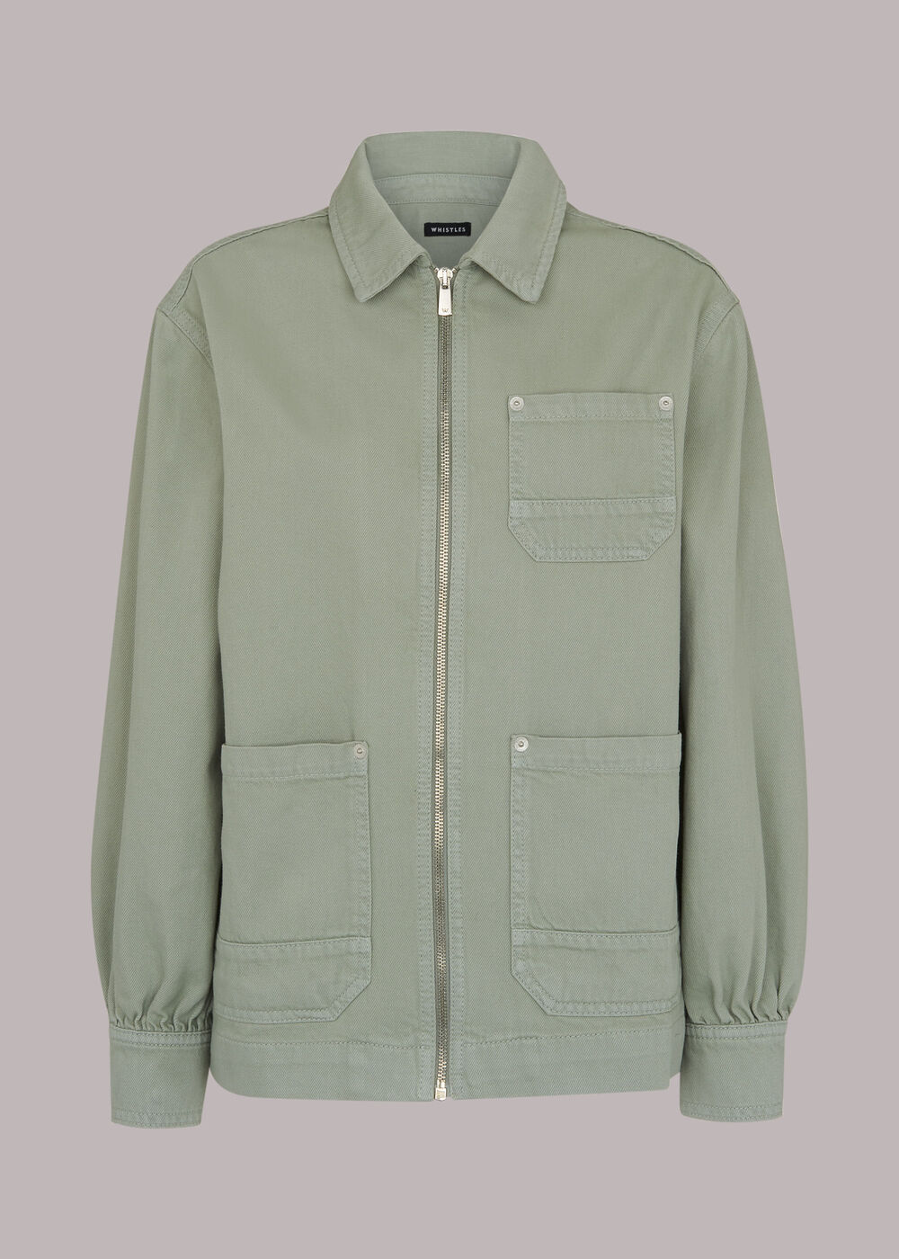 Zip Front Cargo Jacket