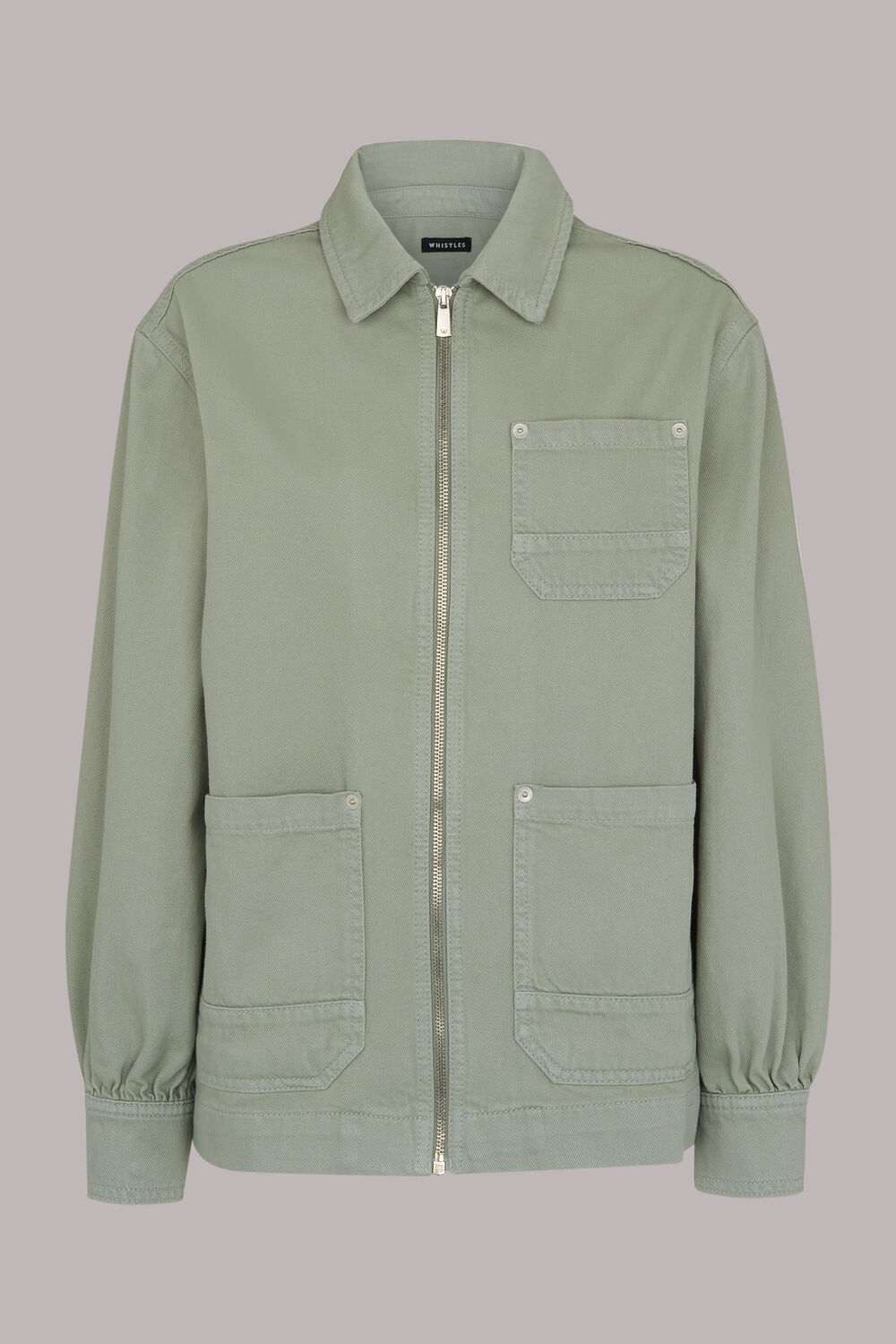 Zip Front Cargo Jacket