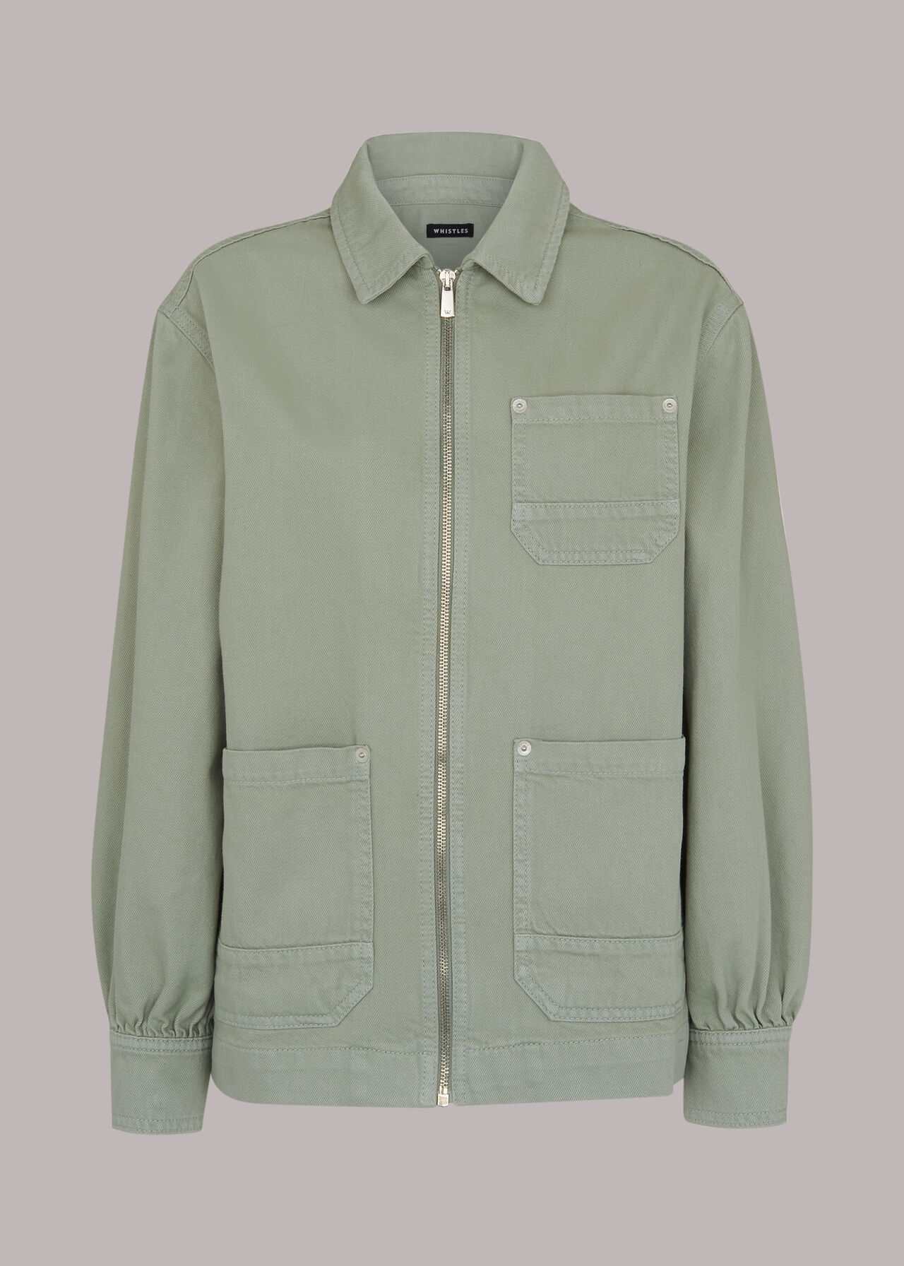 Zip Front Cargo Jacket