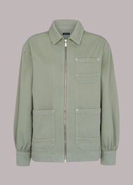 Zip Front Cargo Jacket