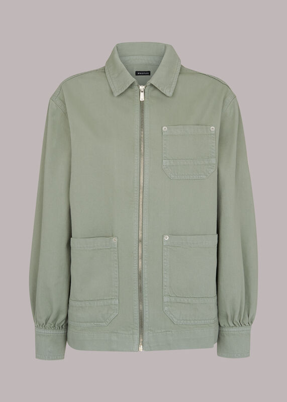 Zip Front Cargo Jacket