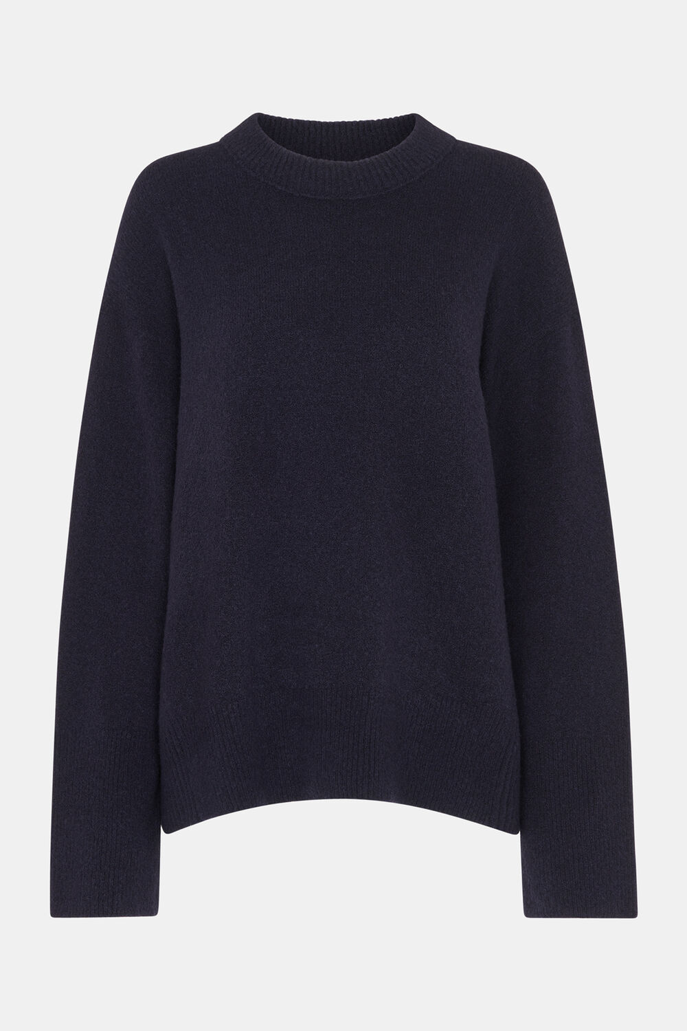 Textured Boyfriend Crew Neck
