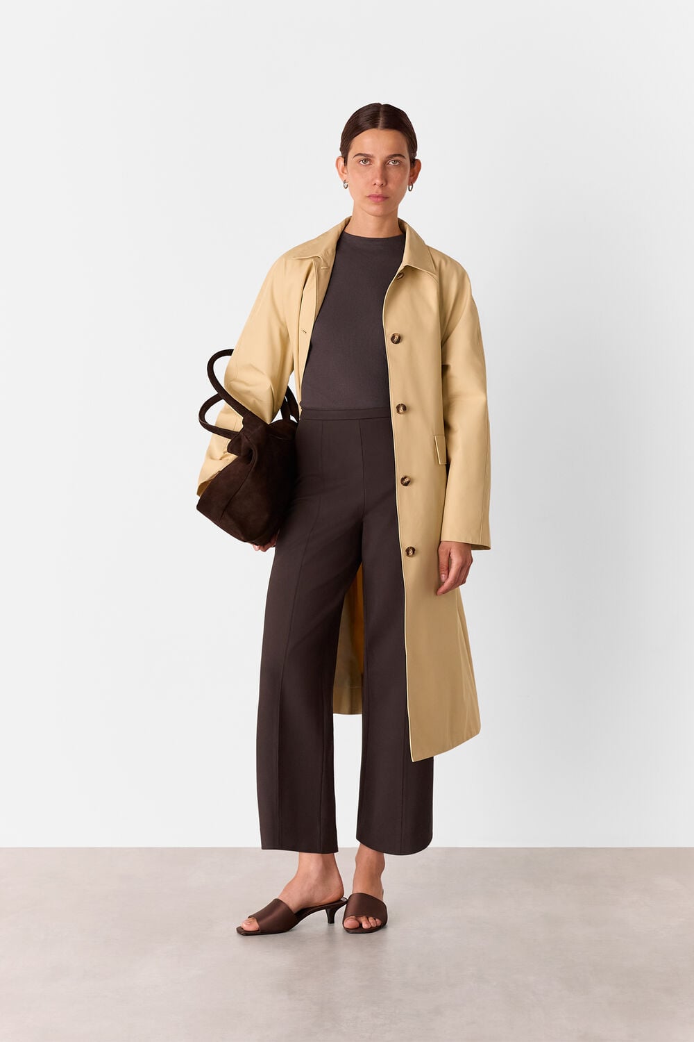 Brown Camilla Wide Leg Trouser