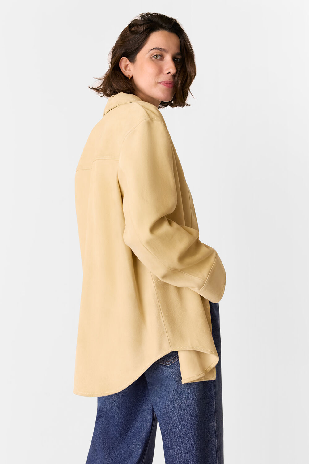 Sam Suede Leather Overshirt