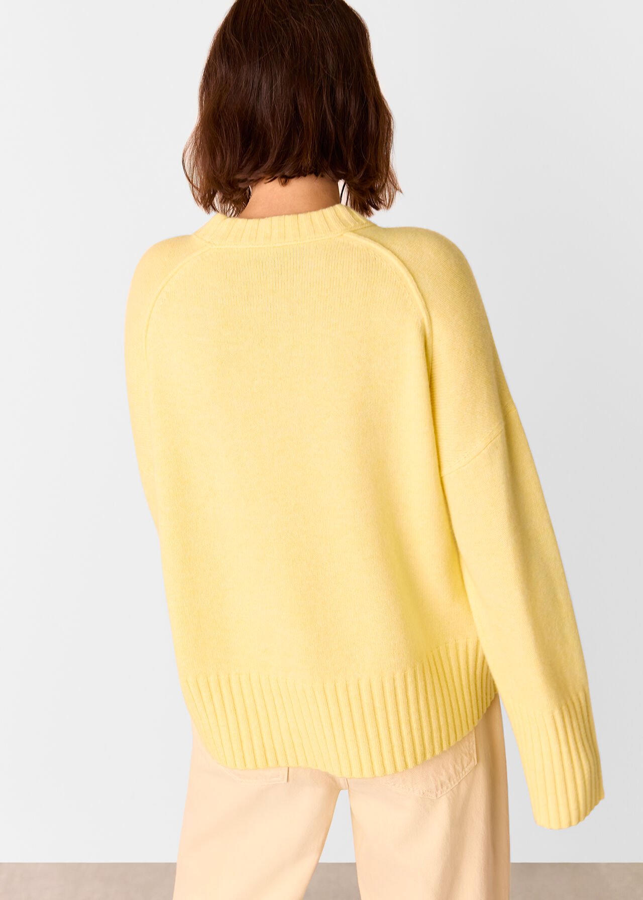 Wool Ribbed Cuff Knit