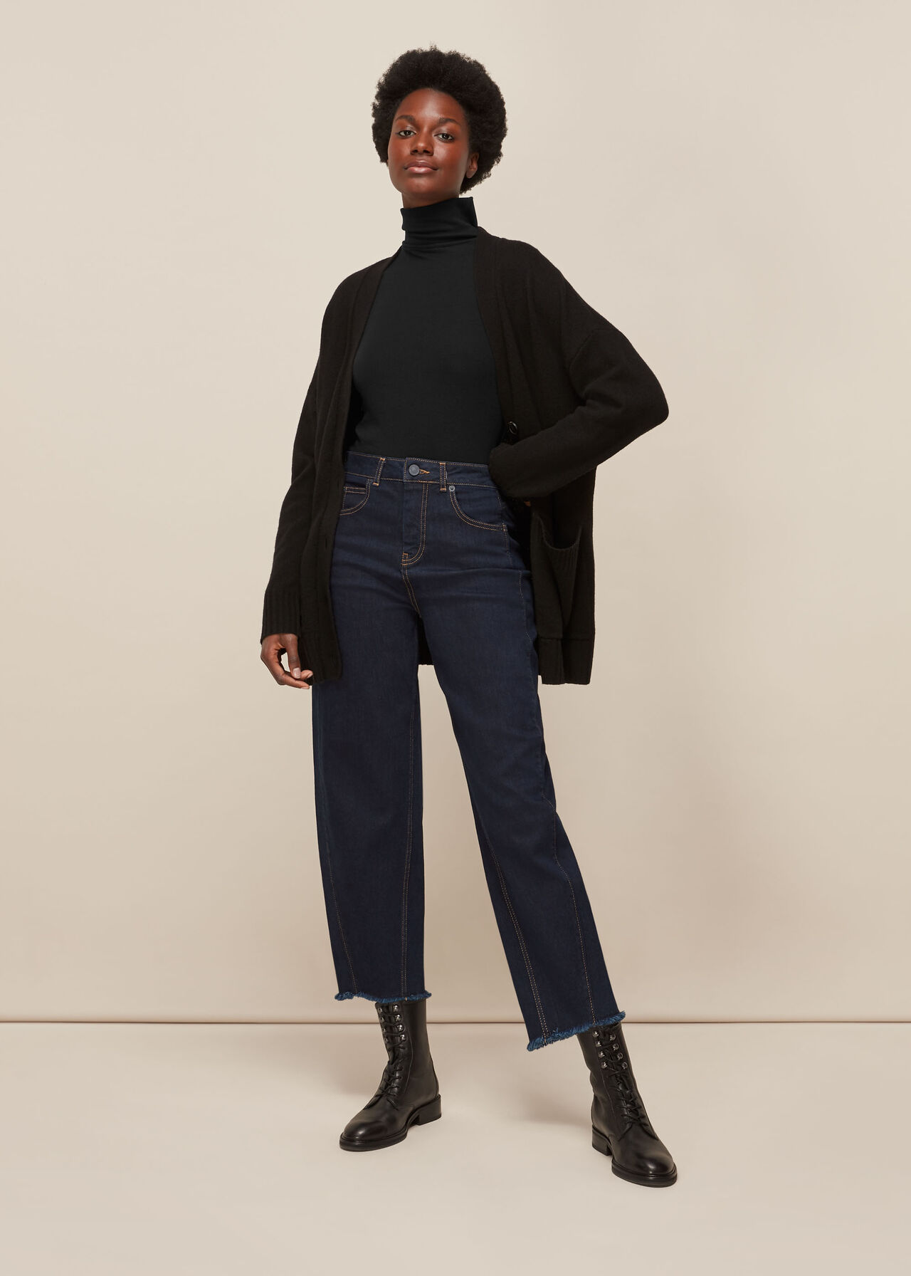 Essential Polo Neck Black