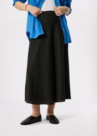 Linen Midi Skirt