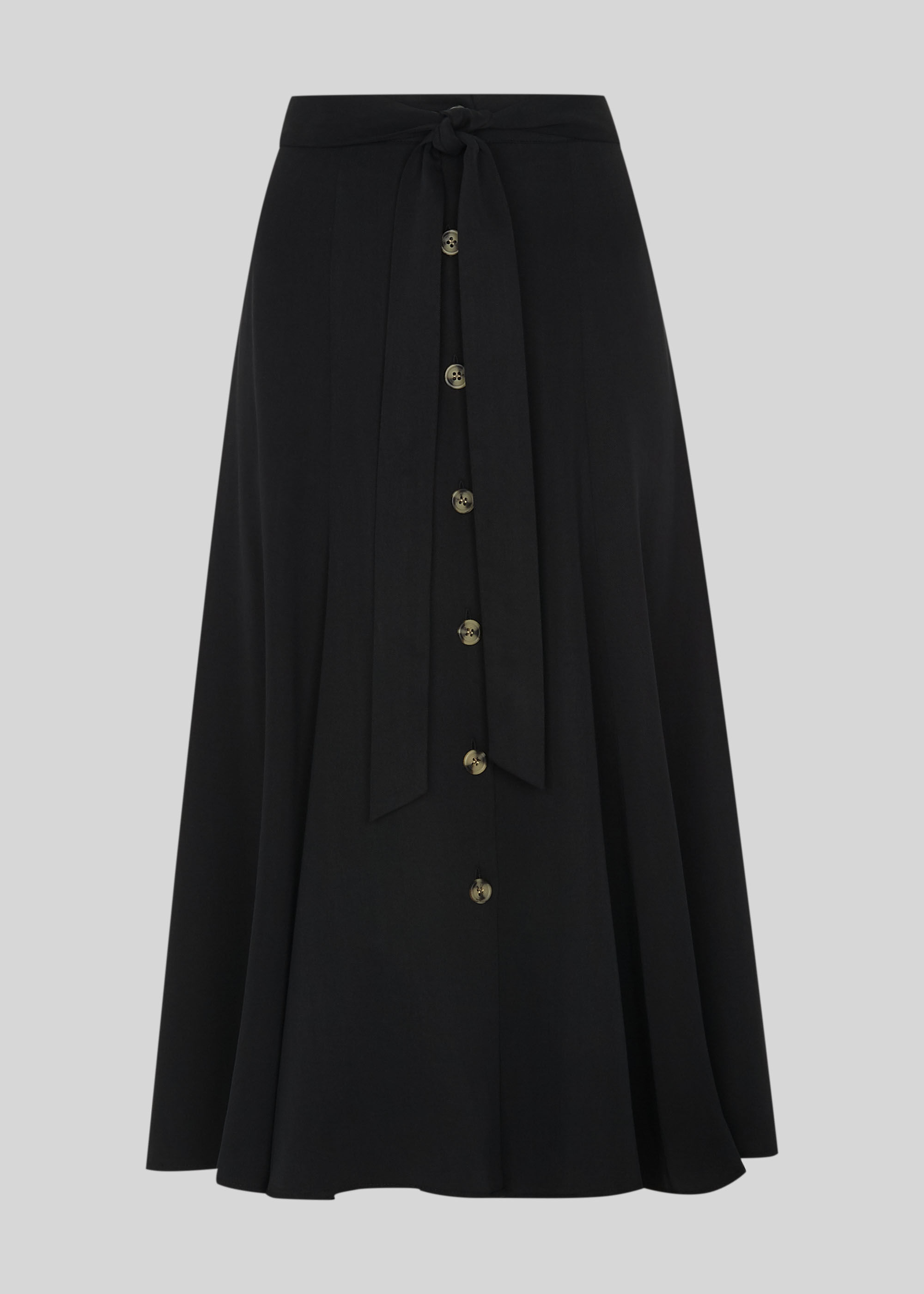 Button through skirt black shop