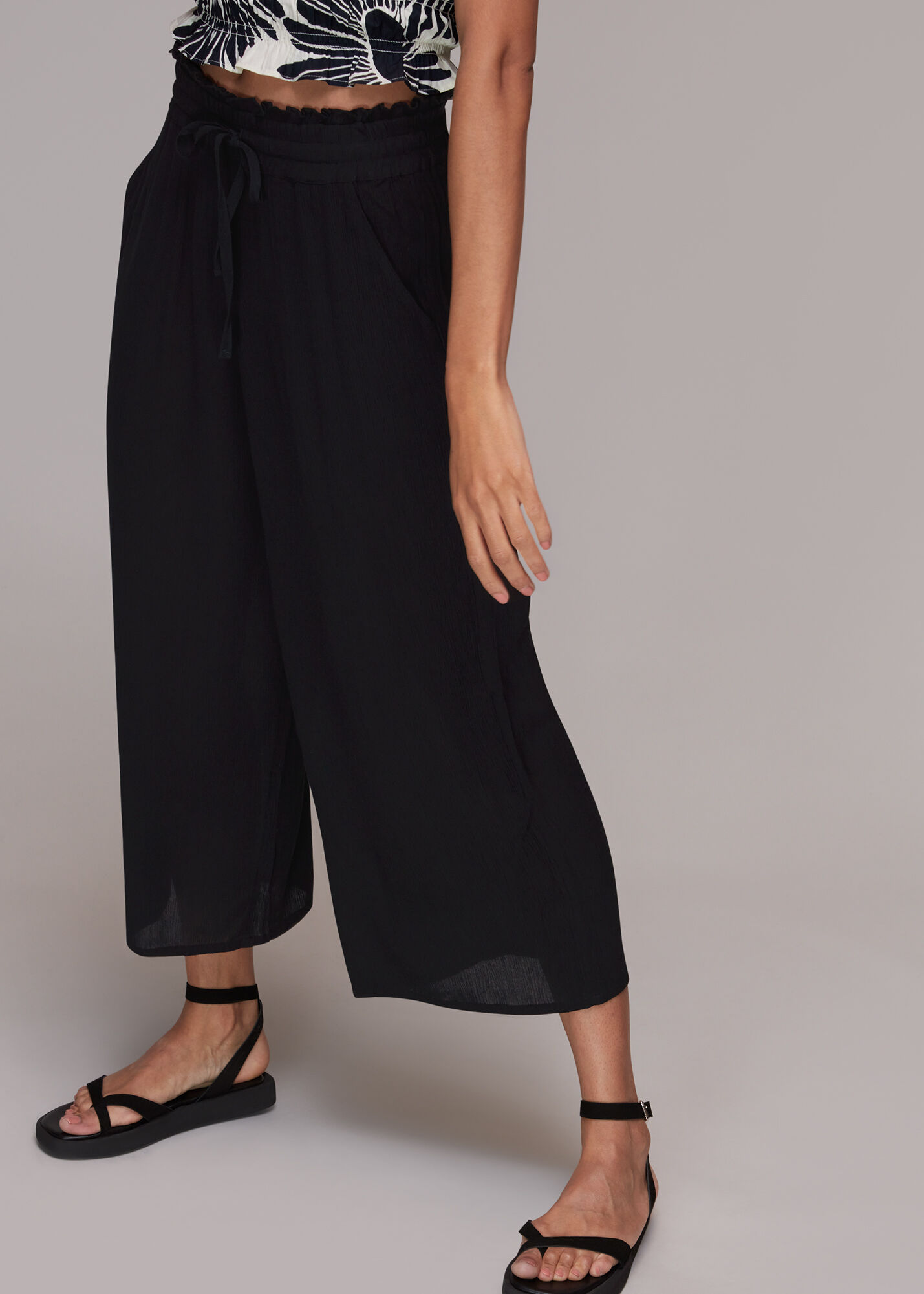 Whistles fluid hotsell cropped trousers