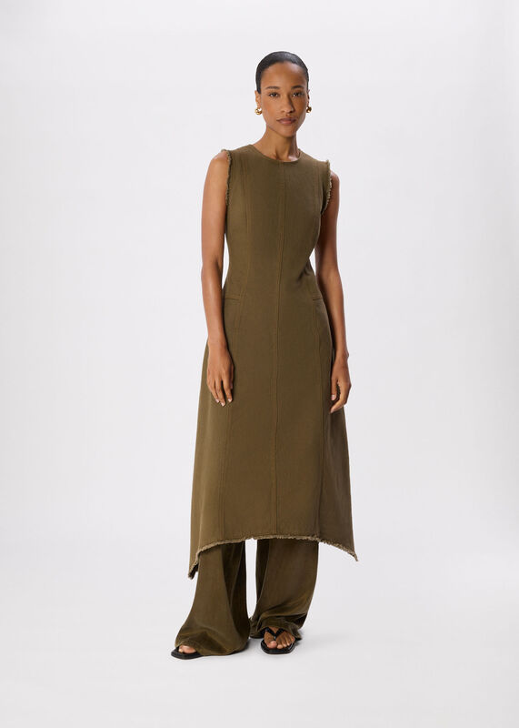 Khaki Utility Twill Dress