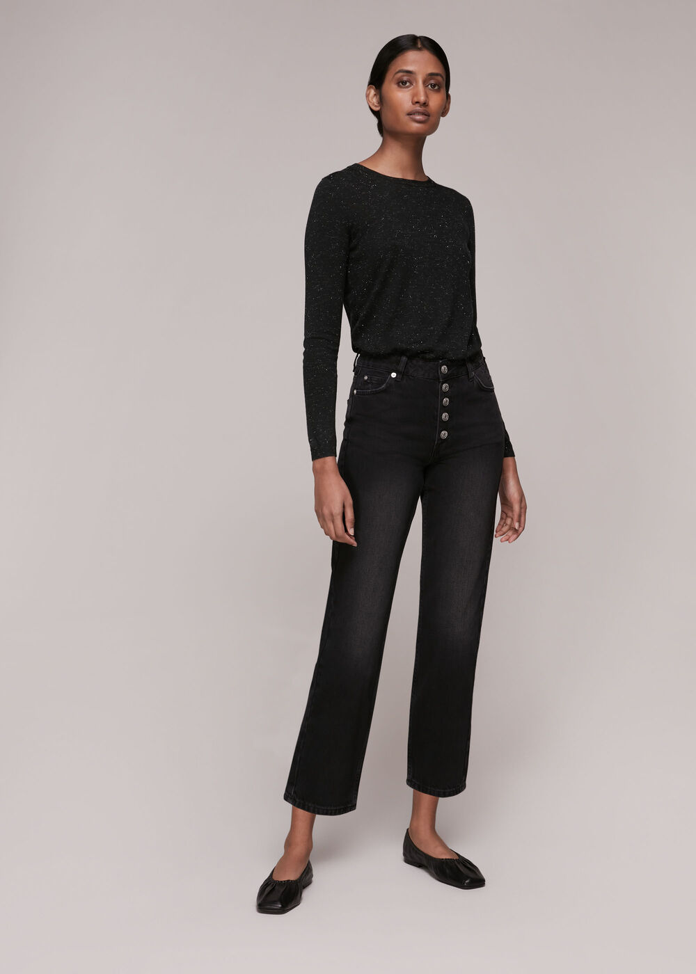 Annie Sparkle Knit Black