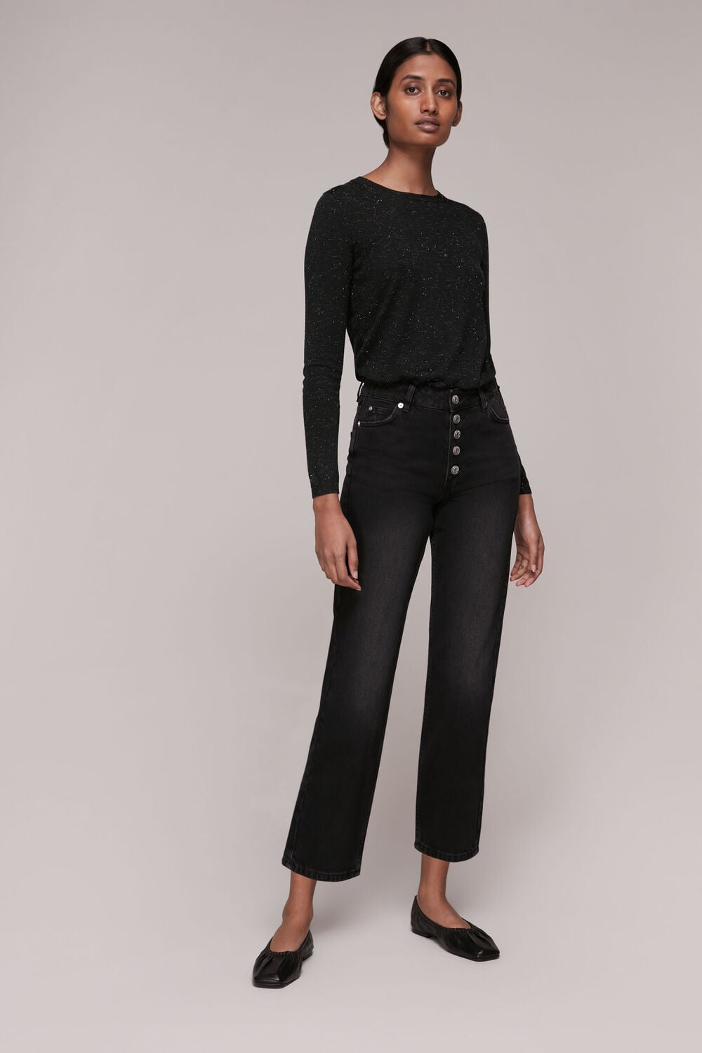 Black Annie Sparkle Knit